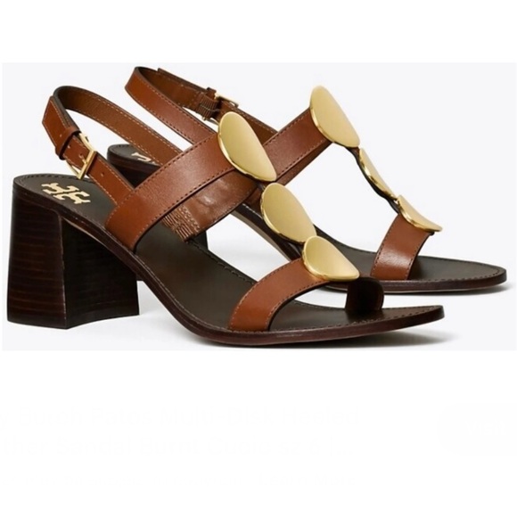 Tory Burch Patos multi disk sandals size 6.5 - Picture 1 of 9